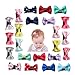Pinces à Cheveux, 23Pcs Barrette Nœuds Cheveux Fins en Ruban Gros-Grain pour Bébés/Fille/Nouveau-Né