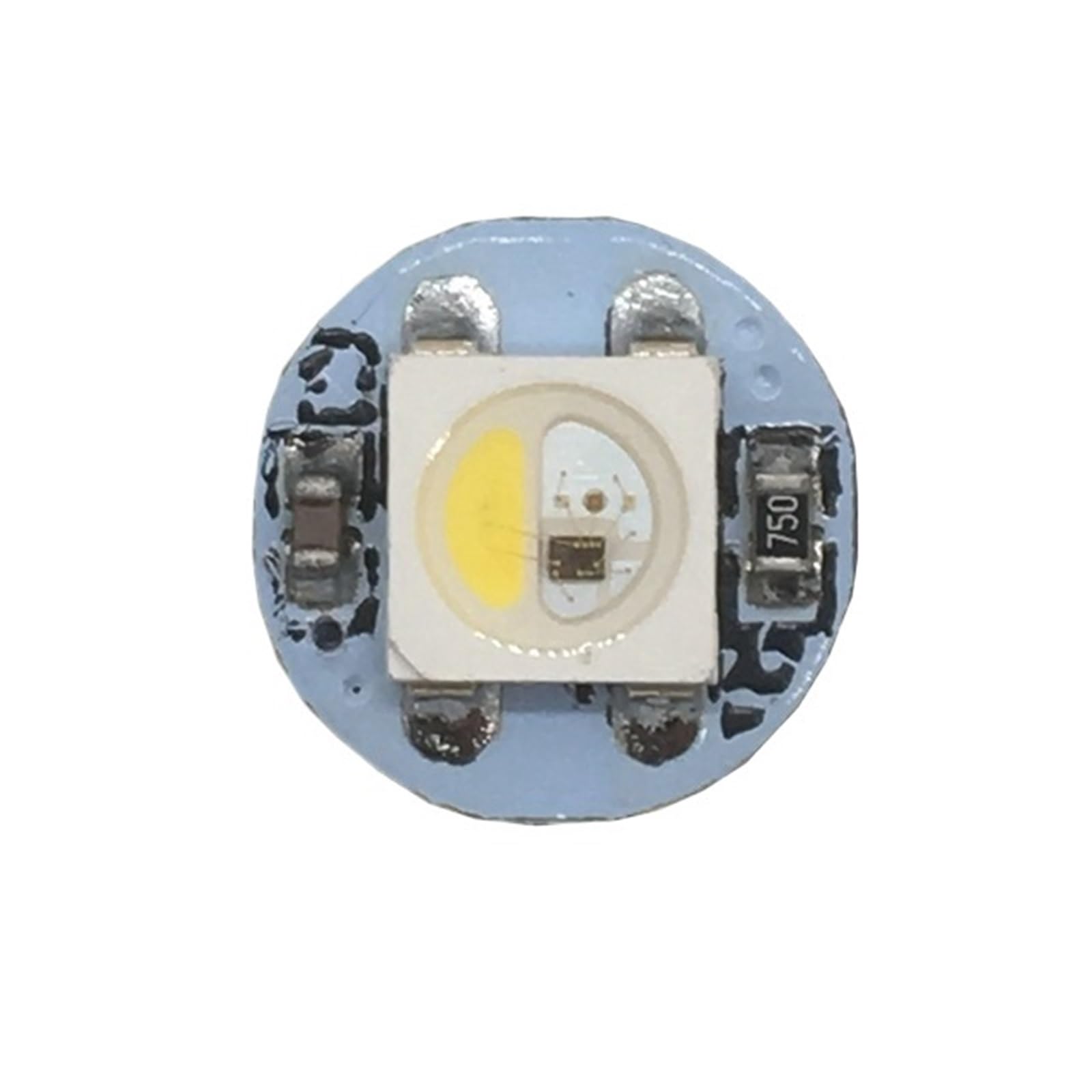 UMOBXKIFN 10~100Pcs WS2812B LED Individually Addressable WS2811 IC SK6812 RGBWW/RGBCW/RFBNW Led Heatsink 5050SMD RGB/RGBW Built-in DC5V(Emitting Color7,50PCS)