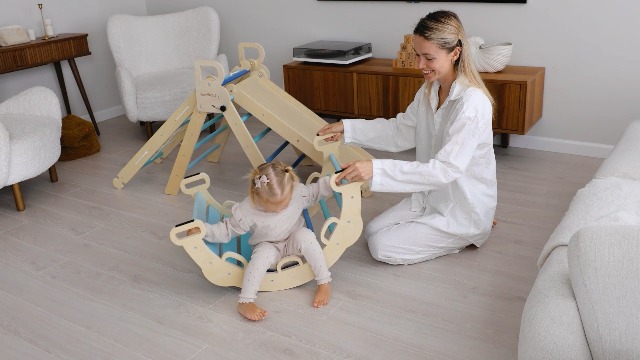 Amazon.com: BlueWood 2025 8-in-1 Pikler Triangle Climbing