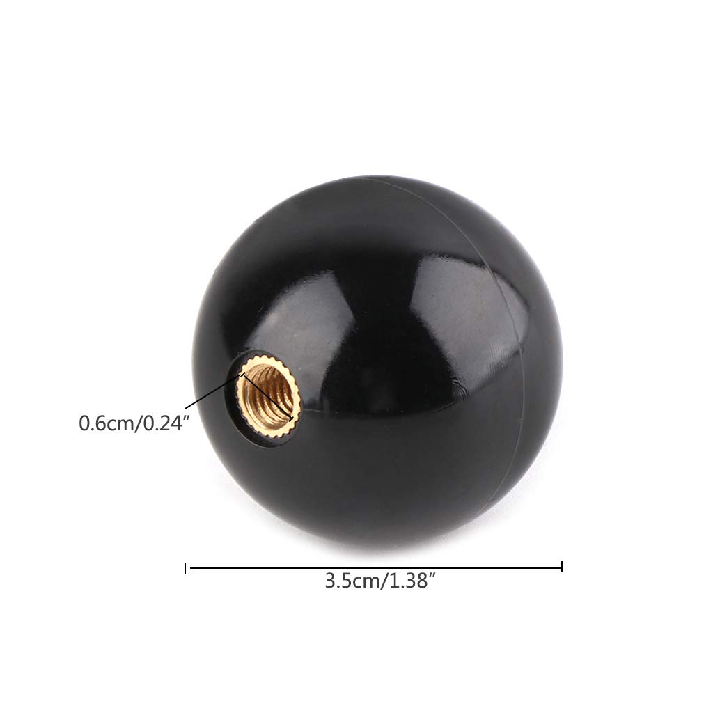 Ldabrye 35mm Round Plating Top Ball for Head Replacement Bat Top Ball Ball