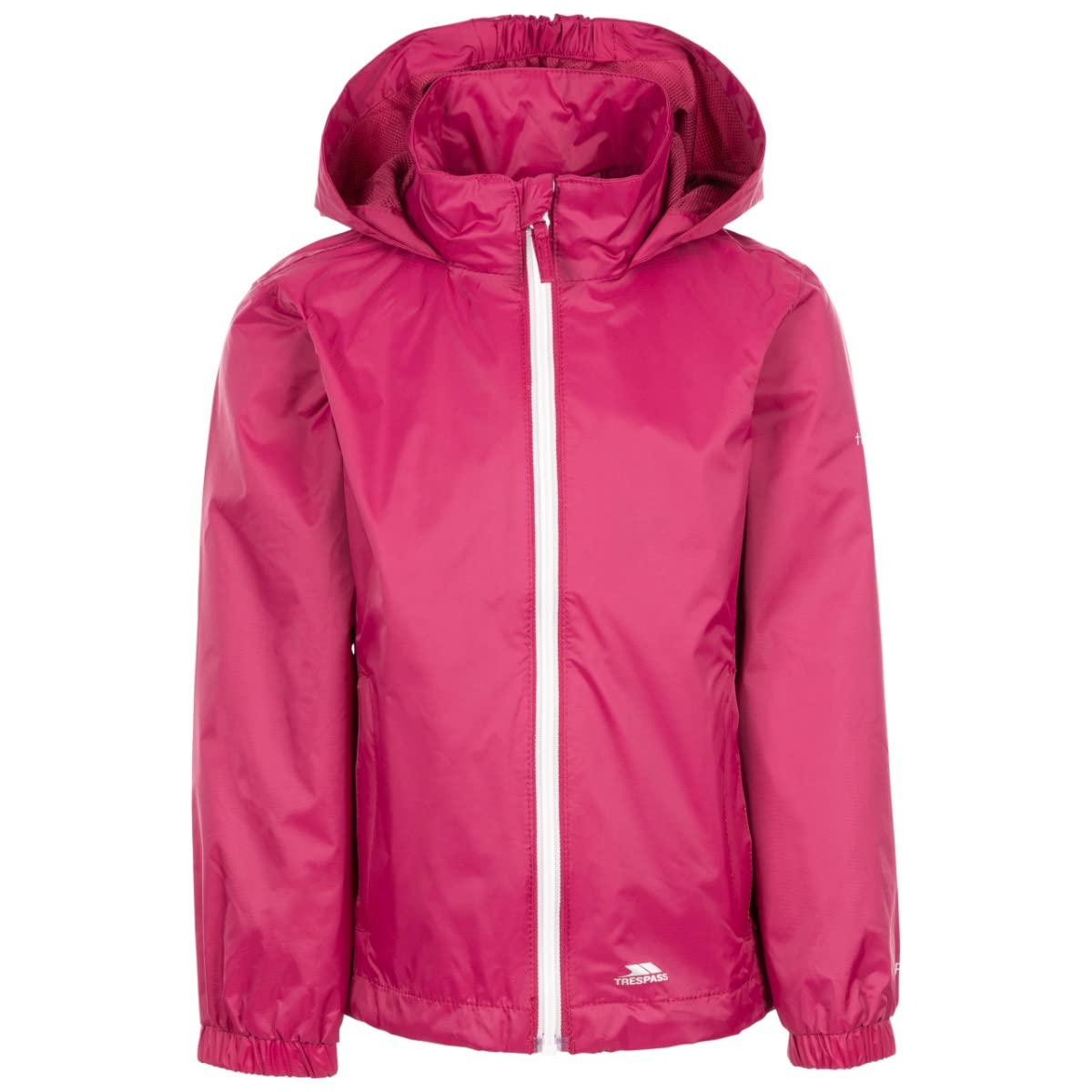 Trespass Girls Waterproof Jacket Adjustable Hood 2 Pockets Sabrina