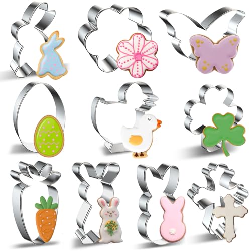 Easter Cookie Cutter Set - 10 pieces - Easter Bunny,