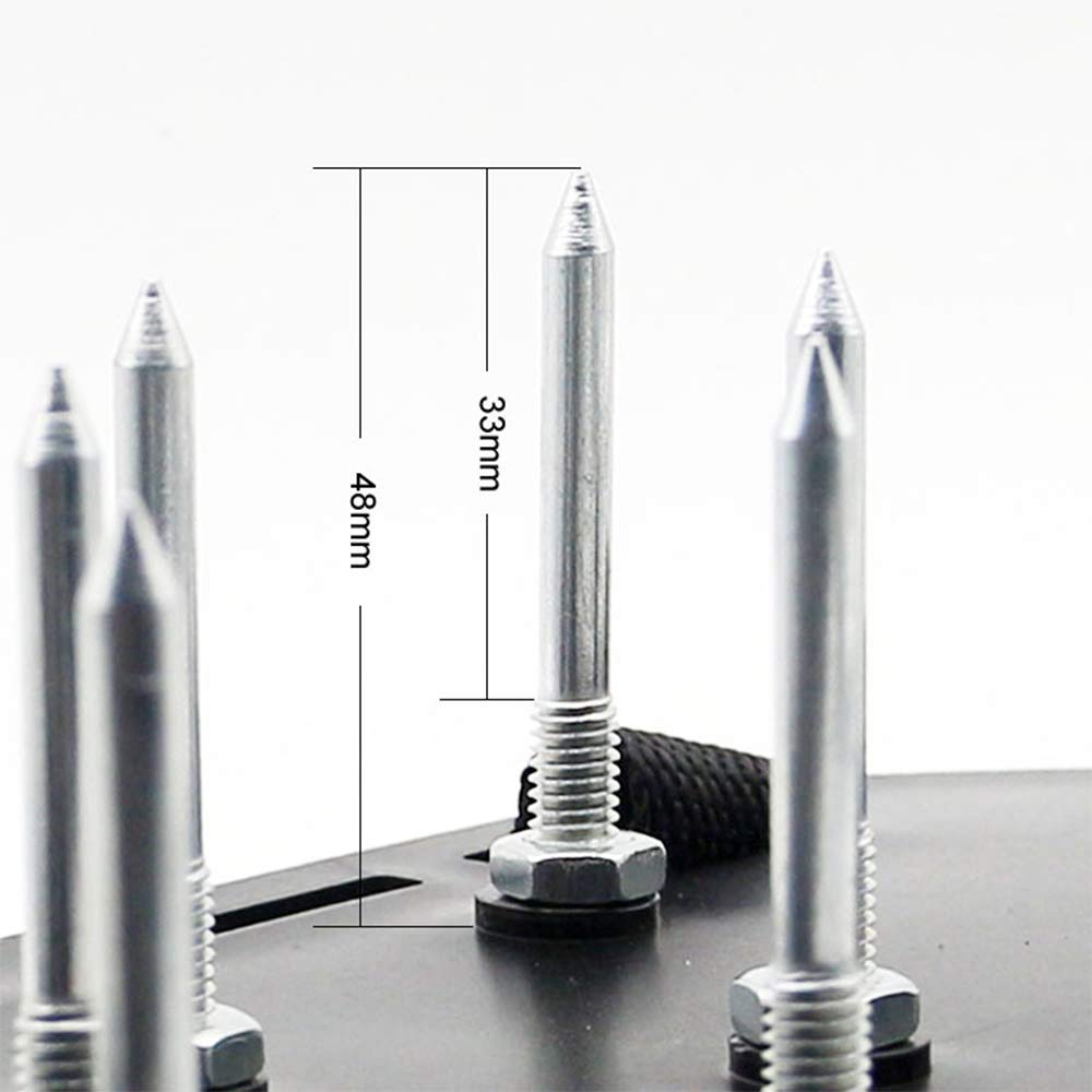 Powertool Rasenbelüfter-Schuhe, 3 Paar, Belüftungsschuhe mit 26 Spikes, für Rasen, Garten, Boden, Gras, Belüftung – Universalgröße (grün)