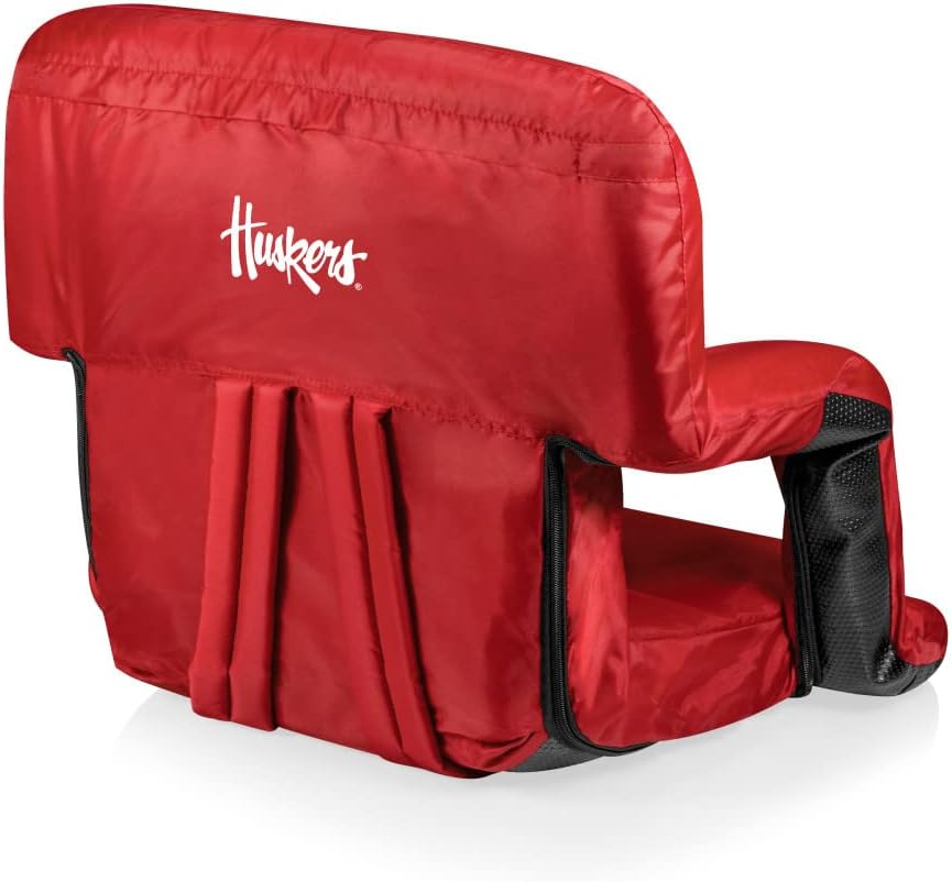 NCAA Nebraska Cornhuskers Ventura Portable Reclining Seat, Red