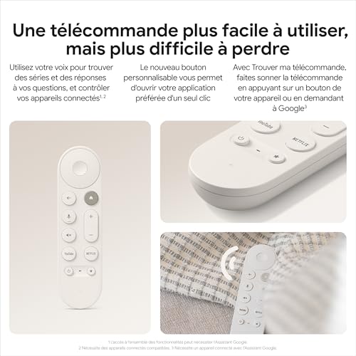 Google TV Streamer passerelle multimédia Blanc 32GB pour le salon - 5