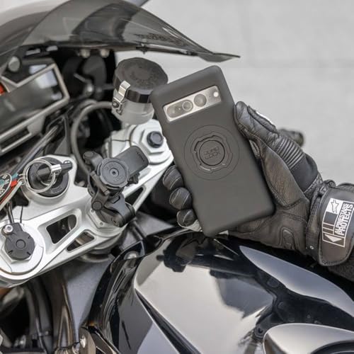 Image of Quad Lock Motorcycle Fork Stem Mount PRO Kit with Vibration Dampener and MAG Phone Case for iPhone 17 Air