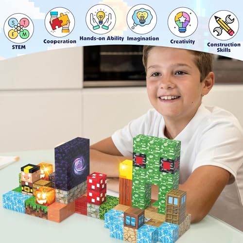 Magnetic Blocks, 100PCS Magnetic Building Blocks, STEM Toys for Kids Age 3+ - image 4