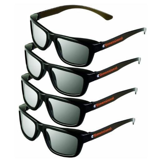 ED 4 Pack CINEMA 3D GLASSES For LG 3D TVs – Adult Sized Passive Circular Polarized 3D Glasses