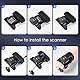Eyoyo Wearable Glove QR Code Scanner, 1D 2D Tragbar Handschuh Bluetooth Barcode Scanner, Kompatibel mit iPhone Android Finger Ring Scanner, Links&Rechts Hand Switch Portable Bar Code Reader Orange