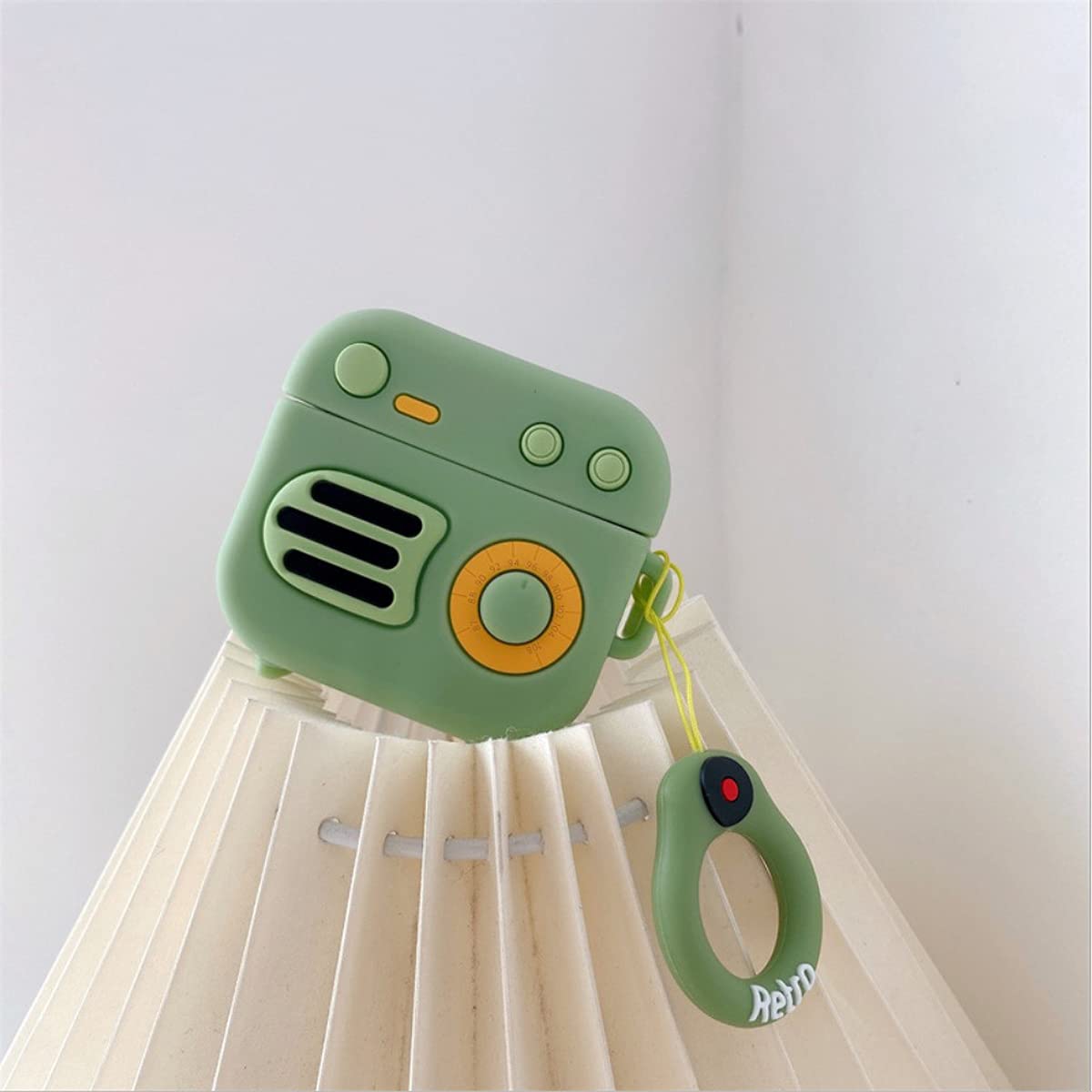 Top-Tech Earphone Case for Huawei Freebuds 4, Soft Silicone Rubber TPU Elastic Cute Corgi Dinosaur Briquettes Radio and game console Headphone Case (Radio)