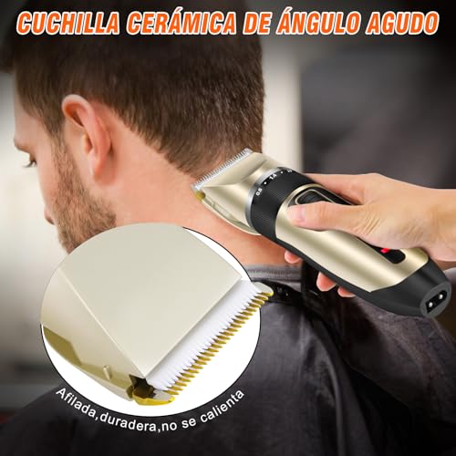 Professioneller Haarschneider, All-in-1 Körperhaartrimmer, kabelloser Präzisionstrimmer, 90 min, ultraschallscharfe Klinge, für Männer, Kinder oder Haustiere