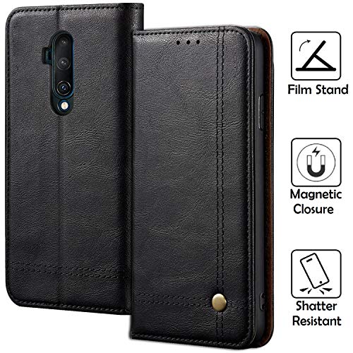 Oneplus 7T Pro Funda, Real Eagle Oneplus 7T Pro Wallet Case, Premium PU Leather Wallet Protection Case with [Kickstand] [Ranuras para Tarjetas] [Cierre magnético] para Oneplus 7T Pro 2019