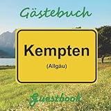  Gästebuch  Guestbook Kempten: Praktisches quadratisches Gästebuch für Hotels, Pensionen, Gästehäuser, Gastronomie – aber auch für andere Unternehmen und private Nutzung