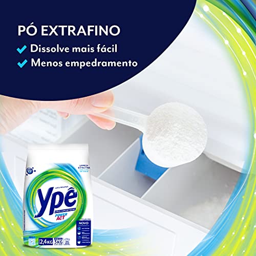 Ypê Lava Roupas em Pó Power Act Sachê 2,4Kg