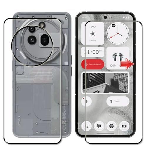 Image of ZARALA Tempered Glass Screen Protector Compatible for Nothing Phne 3A Pro | Front And Back Screen Guard With camera lens protector
