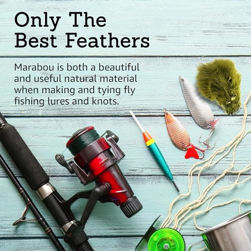 image for Creative Angler Marabou Bird Feathers for Tying Fly Fishing Flies - Fl