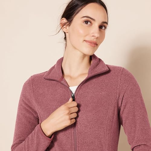 Image of Amazon Essentials Women's Classic-Fit Full-Zip Polar Soft Fleece Jacket, Outerwear Coat with Cuffs (Available in Plus Size)