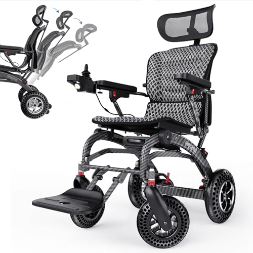 Easwe Leichter Elektrischer Rollstuhl, Zusammenklappbar Mit Ergonomischem, 2 * 12AH Lithium-Akku Bürstenloser 400 W Tragbarer Motorisierter Rollstuhl für Audlts, 50KM All-Terrain Rollstuhl Easwe Leichter Elektrischer Rollstuhl, Zusammenklappbar Mit Ergonomischem, 2 * 12AH Lithium-Akku Bürstenloser 400 W Tragbarer Motorisierter Rollstuhl für Audlts, 50KM All-Terrain Rollstuhl