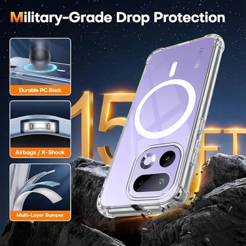 Image of Jkobi Shockproof Crystal-Clear Back Cover for Realme 16 Pro (Magsafe Wireless Support | Drop & Camera Protection | Hard Polycarbonate)