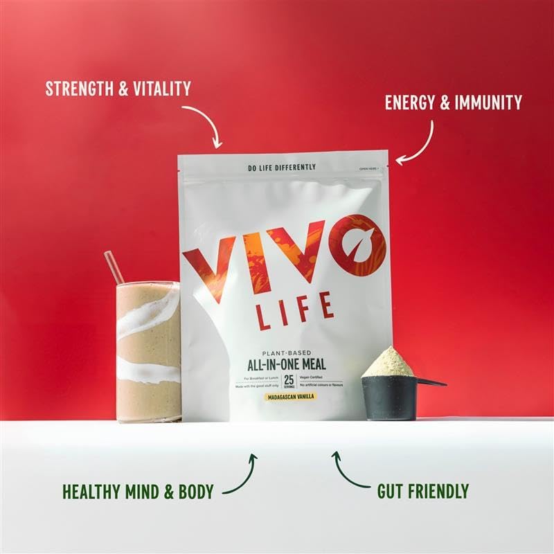 Vivo Life Vegan Meal Replacement Shake with Proteins, Vitamins & Minerals image 5