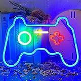 √【Neón de juego único】Las luces deslumbrantes de neón para juegos y los colores intensos hacen que su habitación o fiesta sea más atractiva. A tus amigos les encantarán las luces de neón con forma de juego.