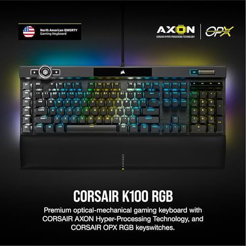 Corsair K100 RGB OPX Optical-Mechanical Keyboard