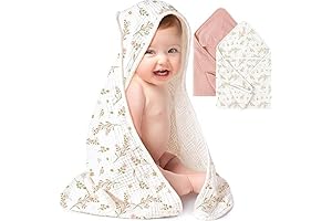 Konssy Muslin Hooded Baby Towels: A Gentle Embrace for Baby's Bathtime
