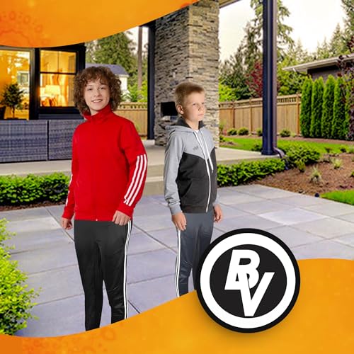 BROOKLYN VERTICAL Boys 3-Pack Tricot Jogger Sweatpants with Pockets | Soft Warm Cozy Size 6-203