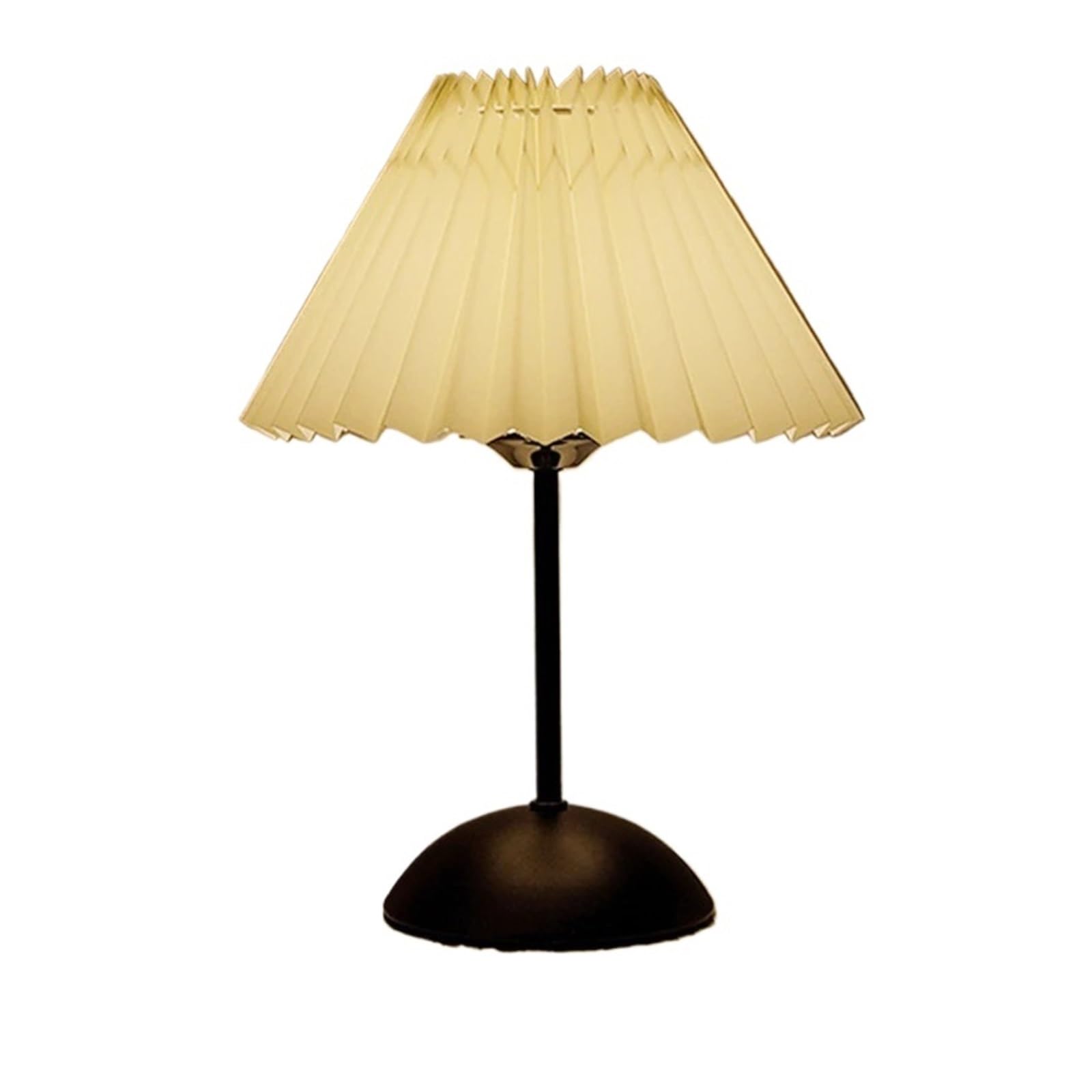 CKAFZMYJQBT Nordic Bedroom Bedside Desk Lamp Home Fabric Lampshade Dining Bar Table Lamps USB Pleated Atmosphere Light Indoor Decoration