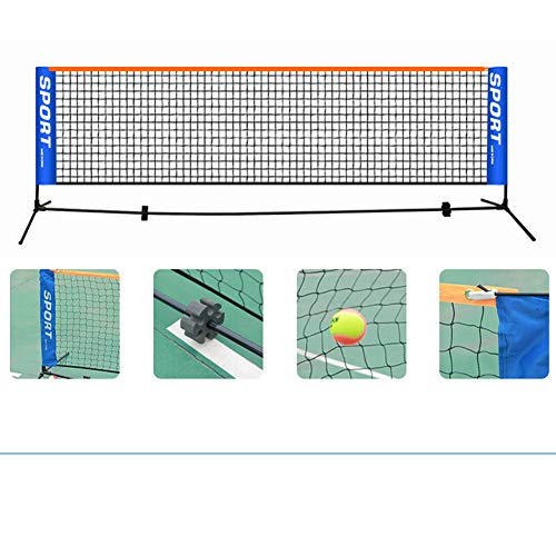 NanXi Tennisnetz 3.1m Fussballtennis - Mobil, Tragetasche - extrem Leichter Aufbau - WETTERFEST,Schwarz