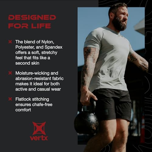 Vertx Men’s Journey Performance Short Sleeve Shirt, Lightweight, Moisture-Wicking, Breathable, Relaxed-Fit4