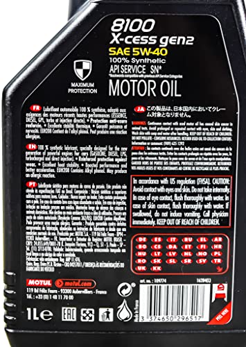 Aceite de Motor Motul 5W-40 Set de 6 Botellas 1 L miniatura 5