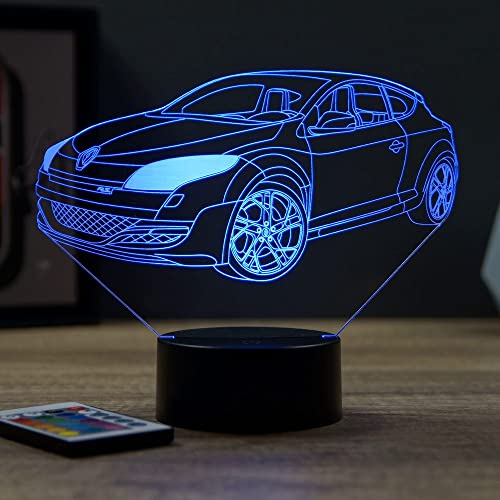 Lampe Fan Mégane 3 Rs 16 Couleurs PERSONNALISÉE, Avec Un Nom Ou Un Message, 3D LED Illusion Lampe Disponible en Plusieurs Modèles, Lampe de Chevet à Lumière d’ambiance Parfaite Pour Tout le Monde Lampe Fan Mégane 3 Rs 16 Couleurs PERSONNALISÉE, Avec Un Nom Ou Un Message, 3D LED Illusion Lampe Disponible en Plusieurs Modèles, Lampe de Chevet à Lumière d’ambiance Parfaite Pour Tout le Monde