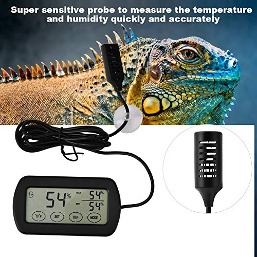 Thermometer Hygrometer Monitor Gauge, Reptile Amphibian Tank ...