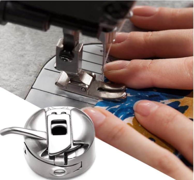 Tia Crafts Bobbin Case 2 and 10 Bobbins for Singer/Usha/Vidya/Brother and Compatible with All Domestic Sewing Machines 2