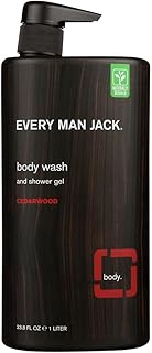Men's Body Wash - | 33-ounce Twin Pack - 2 Bottles Included | Naturally Derived, Parabens-free, Pthalate-free, Dye-free, and Certified Cruelty Free (Cedarwood)