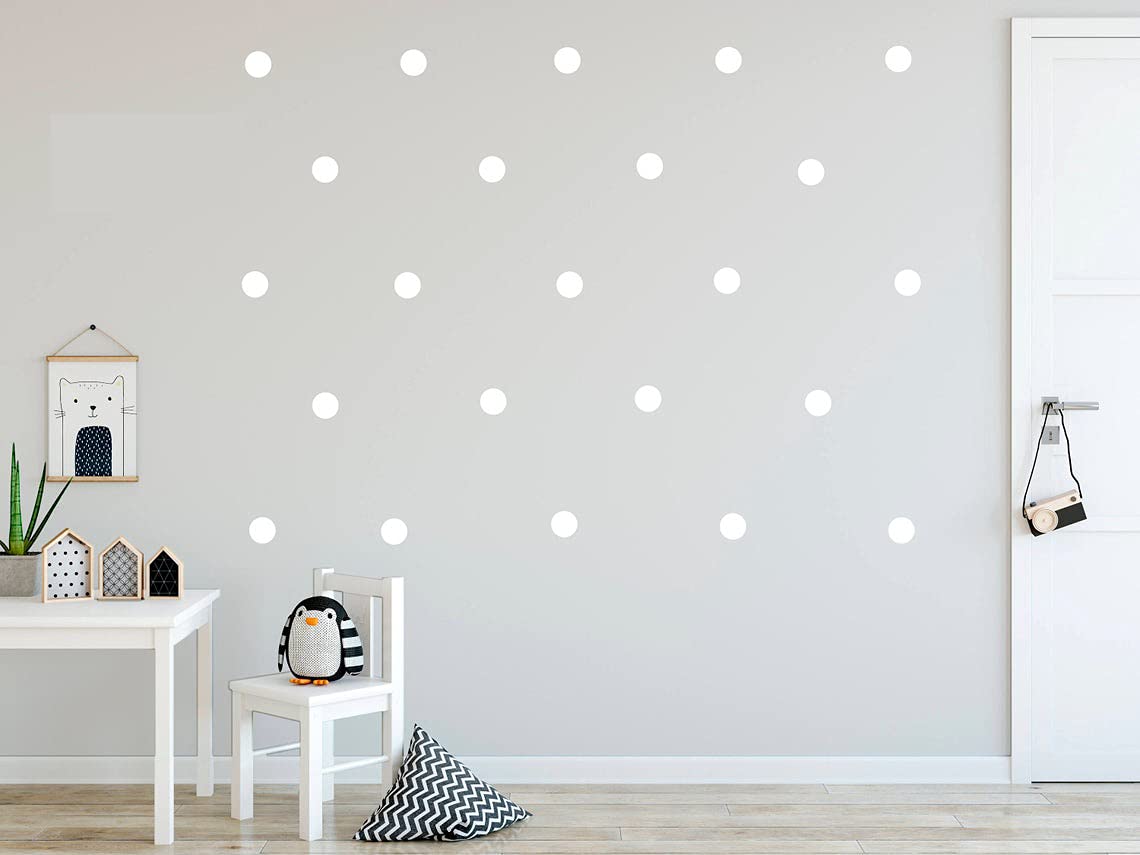 JURUOXIN Polka dot Decals, Polka Dot Stickers, Circle Wall Stickers, Polka Dot Wall Decor, Kids Bedroom Wall Decor, Circle Wall Art Stickers Pack of 120 (White) (B094ZPK4B1) Amazon Price History, Amazon Price Tracker