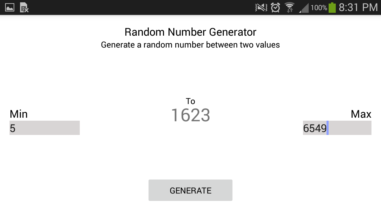 Random Number Generator - App on Amazon Appstore