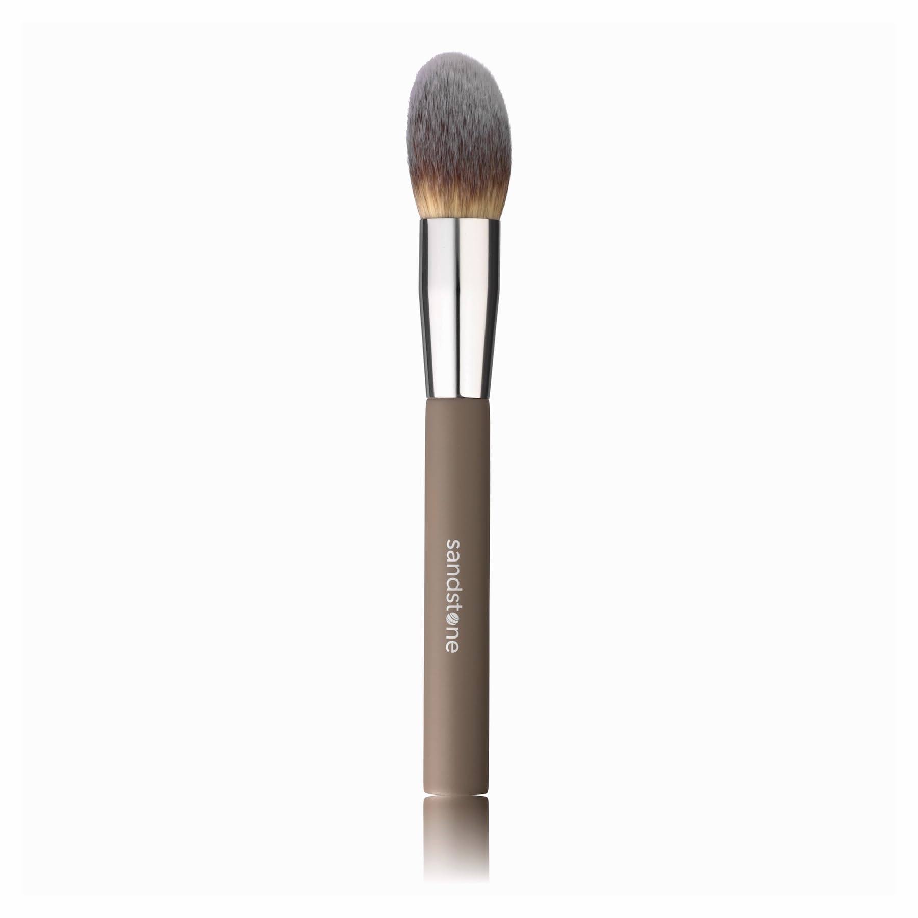 Sandstone Scandinavia Powder Brush - Large, Fluffy Makeup Brush for Even Powder Application - Ultra-Soft Vegan Bristles - Cruelty-Free - Image 2