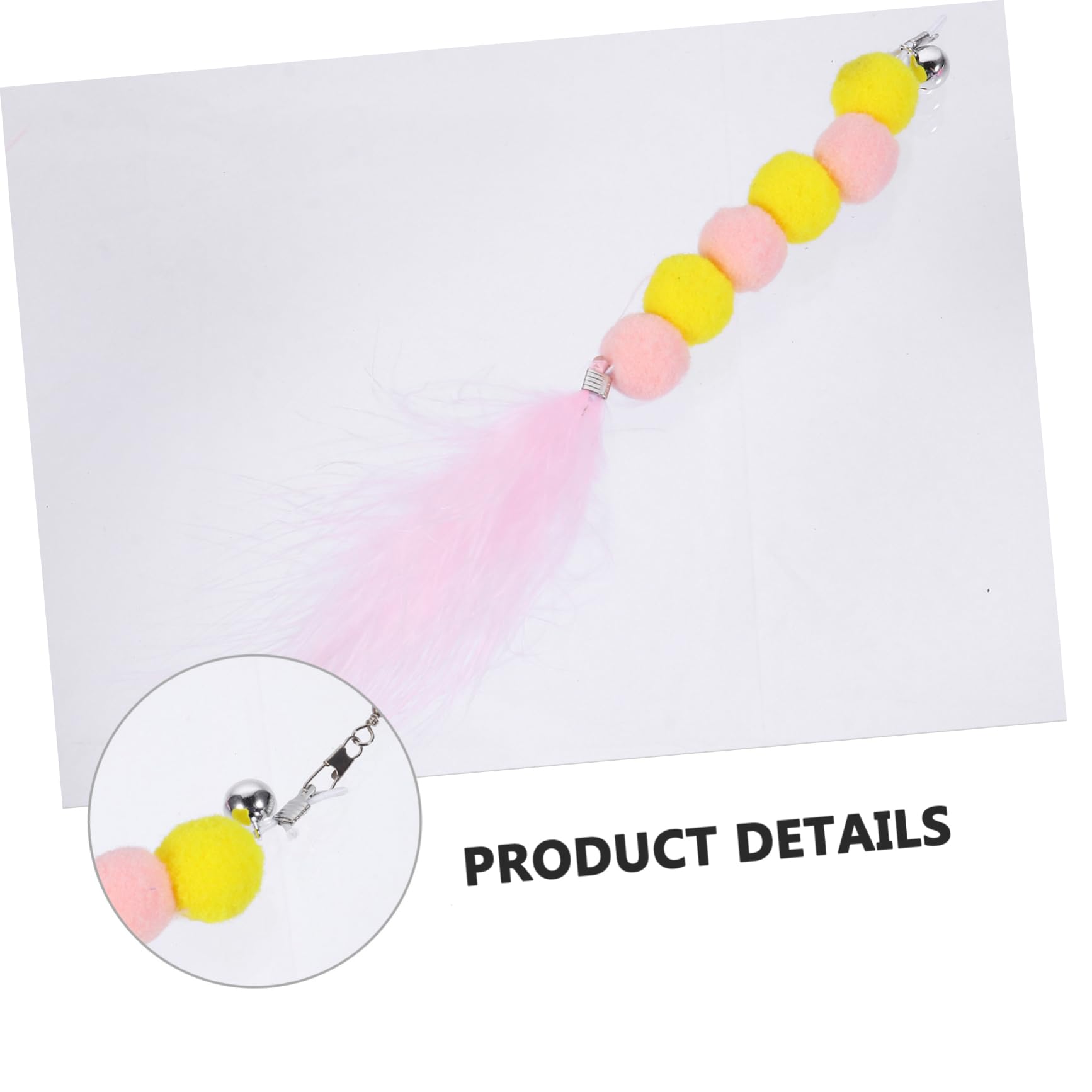 BESPORTBLE 3pièces Canne à Interactive pour Chat avec Jouets De Remplacement Ensemble De Jouets pour Chat Et