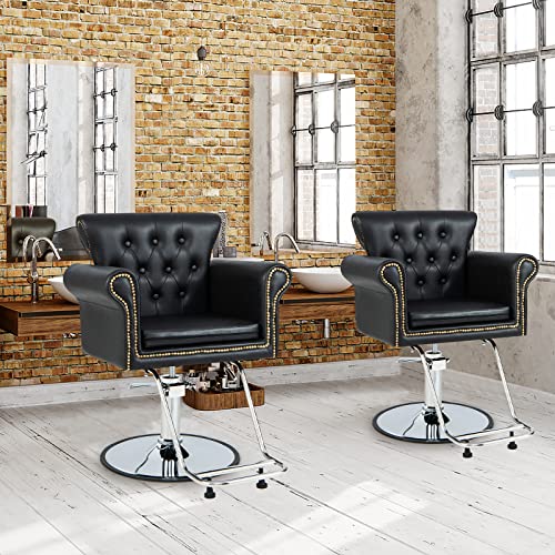 S-AFSTAR-Salon-Chair-Heavy-Duty-Hydraulic-Barber-Chair-Height-Adjustable-360-Rotation-PVC-Leather-Hair-Styling-Chair-Retro-Spa-Salon-Styling-Beauty-Equipment-for-Makeup-Tattoo-Chair