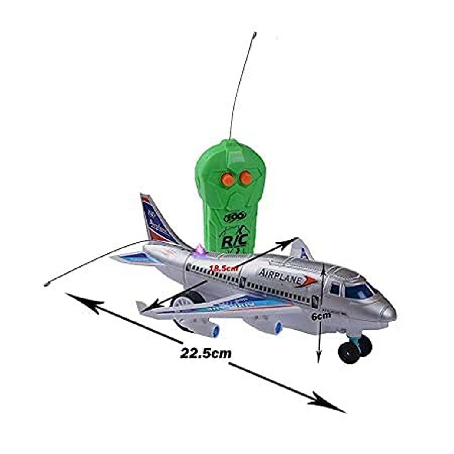 P&K Store Presents Infrared Induction Radio & Remote Control Running Airplane for Boys & Girls Kids Pack of 1 (Multi Colour) A2 - Image 3 thumbnail