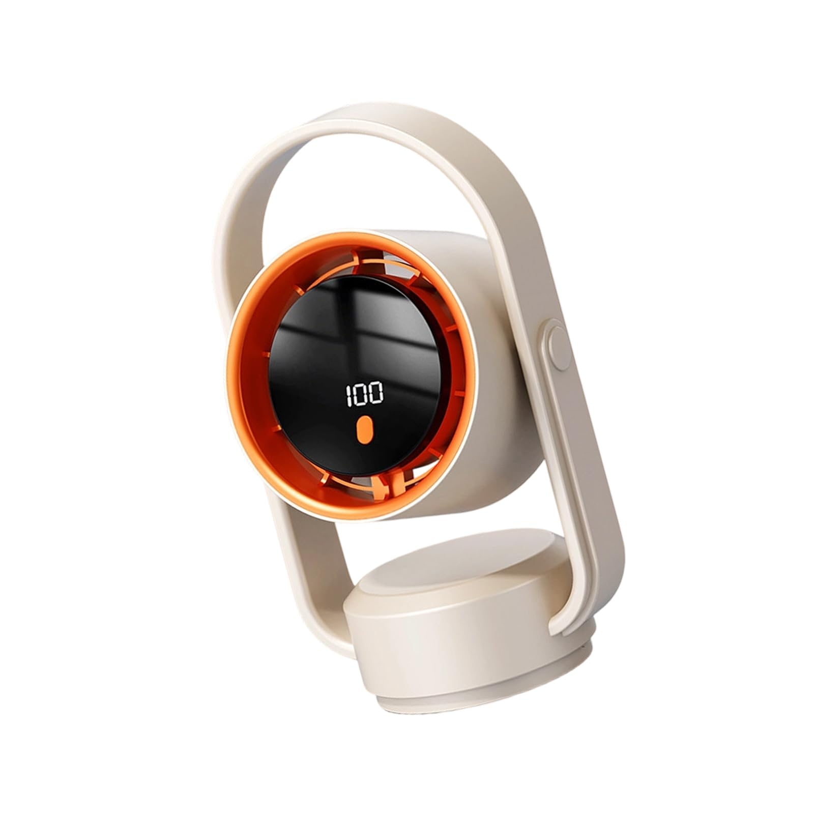 MURYE Rechargeable Desk Fan Digital Readout Cooling Fan, with 100 Speeds and 1800mAh Battery Oscillating