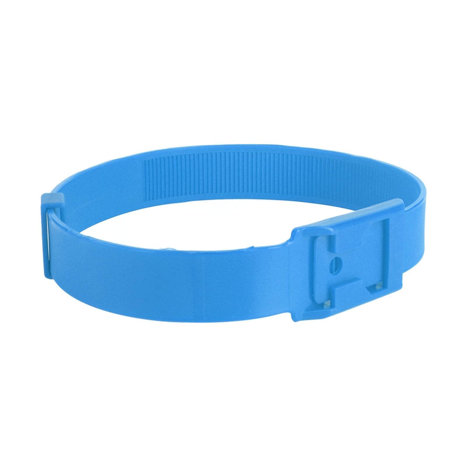 Paquete de 10 Collares Ajustables de PU para Oveja y Cabra, Collar Antipérdida de Bronce Fuerte para Animales de Granja Pequeños, Azul