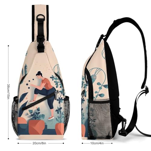 Bolso bandolera deportivo para senderismo y viaje miniatura 2
