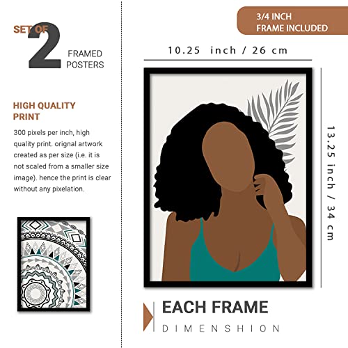 Image of KOTART Paintings Modern Art Wall Decor Framed Paintings for Bedroom Room Living Room - Framed Wall Posters /Paintings with Frame - Paintings for Wall Decoration Set of 4 (Art 9, Small (10x13 or 10x10 inch))
