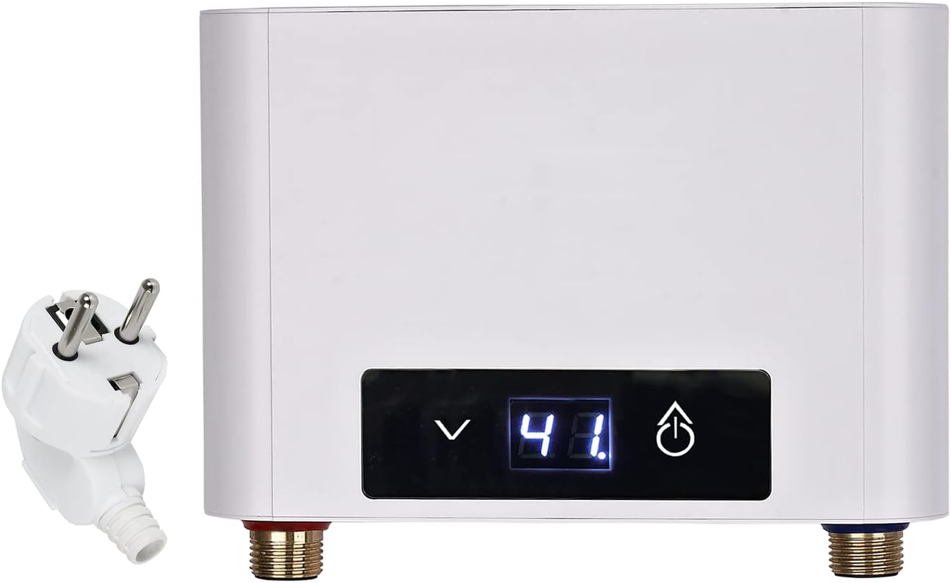 Doorstroomboilers Kopen Futchoy Mini Doorstroomboiler 1000W 10 Liter - Elektrische Boiler Voor Onder De Wastafel, 30-75°C, Energiezuinig, IPX4 Waterdicht Onmiddellijk Warm Water