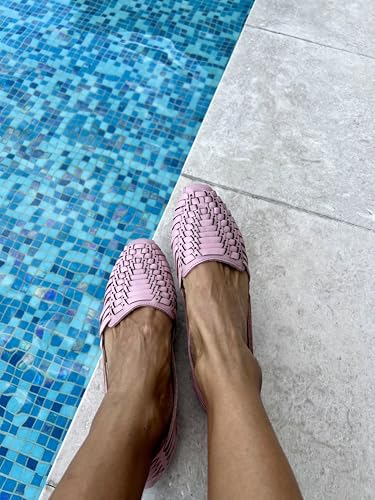 Image of Macarena Collection Womens Shoes Leather Sandals for Women | Huarache Handmade Mexican Sandals | Comfortable & Stylish Womens Sandals 2167