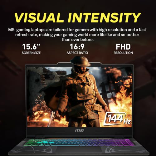 Image of msi Cyborg A15 AI 15.6 inch FHD 144Hz Gaming Laptop, AMD Ryzen 9 270, NVIDIA GeForce RTX 5060, 16GB DDR5, 2TB Storage(1TB SSD+1TB Docking Station Set), 4-Zone RGB Keyboard, Wi-Fi 6E, Windows 11, Black