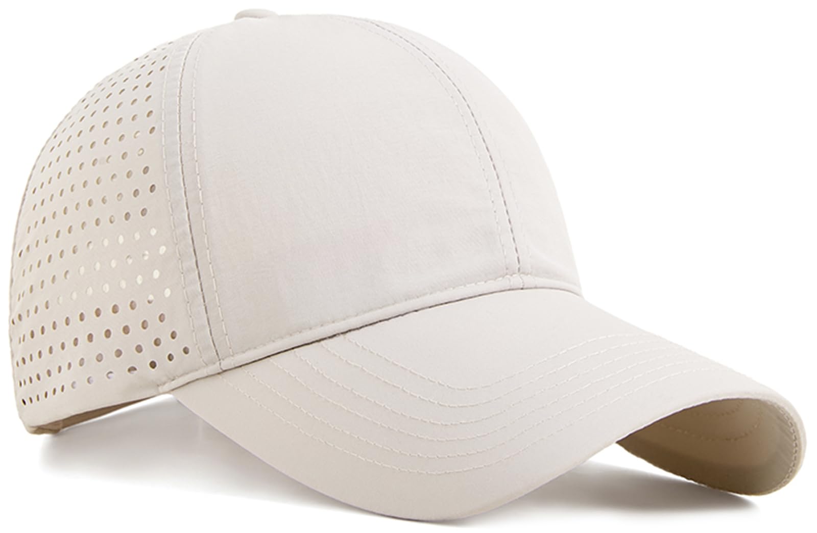 Cap Rounded For Mesns Snapklik.com : Quick Dry Baseball Cap Curved Brim Snapback Hat Laser ...